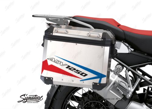 BSTI 3463 BMW R1250GS Adventure Pannier Spike Red Blue Stickers Kit 02