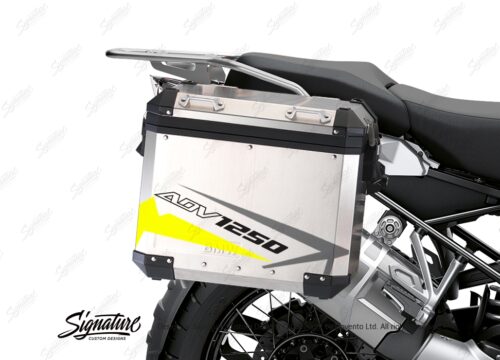 BSTI 3467 BMW R1250GS Adventure Pannier Spike Grey Fluo Yellow Stickers Kit 02