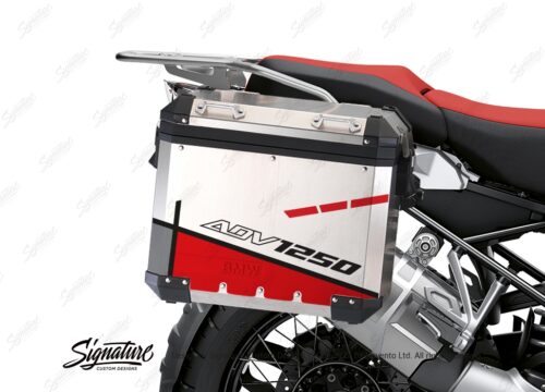 BSTI 3469 BMW R1250GS Adventure Pannier Vector Red Stickers Kit 02