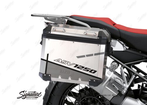 BSTI 3470 BMW R1250GS Adventure Pannier Vector Grey Stickers Kit 02