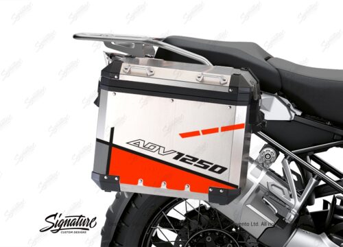 BSTI 3472 BMW R1250GS Adventure Pannier Vector Fluo Red Stickers Kit 02