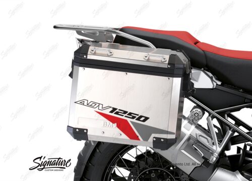 BSTI 3475 BMW R1250GS Adventure Pannier Velos Red Grey Stickers Kit 02