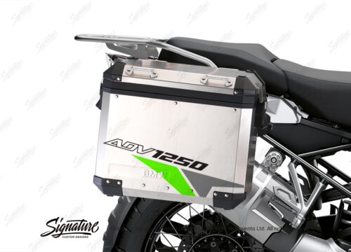 BSTI 3477 BMW R1250GS Adventure Pannier Velos Grey Fluo Green Stickers Kit 02