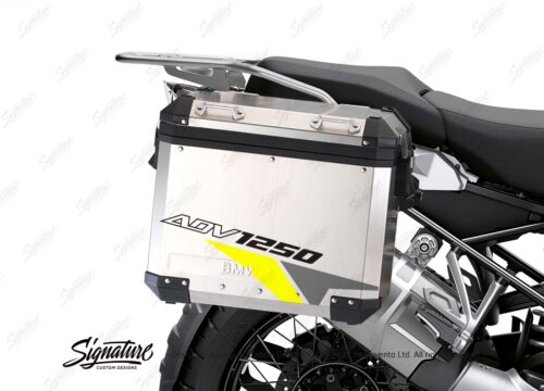 BSTI 3478 BMW R1250GS Adventure Pannier Velos Grey Fluo Yellow Stickers Kit 02