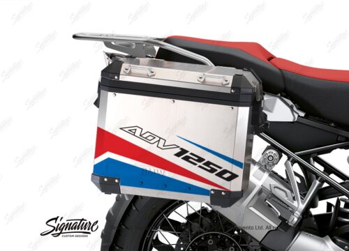 BSTI 3480 BMW R1250GS Adventure Pannier Vivo Red Blue Stickers Kit 02