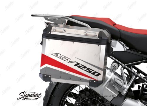 BSTI 3481 BMW R1250GS Adventure Pannier Vivo Red Grey Stickers Kit 02