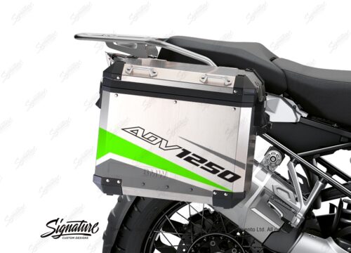 BSTI 3483 BMW R1250GS Adventure Pannier Vivo Grey Fluo Green Stickers Kit 02