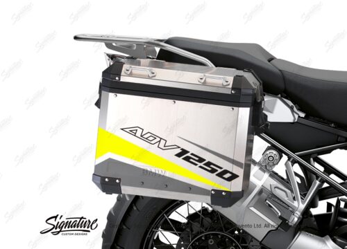 BSTI 3484 BMW R1250GS Adventure Pannier Vivo Grey Fluo Yellow Stickers Kit 02