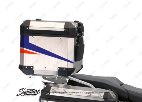 BSTI 3529 BMW R1250GS Adventure Top Box Vivo Royal Blue Light Blue Fluo Red Stickers Kit 03