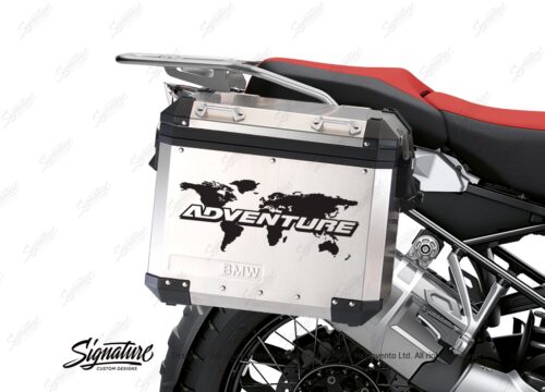 BSTI 3530 BMW R1250GS Adventure Panniers The Globe Black Stickers Kit 02