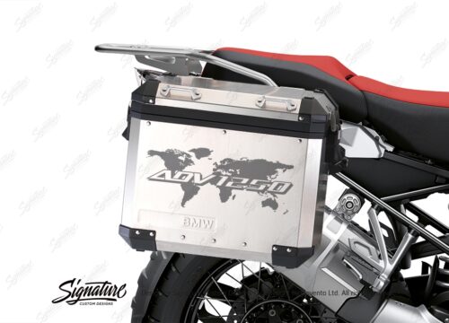 BSTI 3536 BMW R1250GS Adventure Panniers The Globe ADV1250 Grey Stickers Kit 02