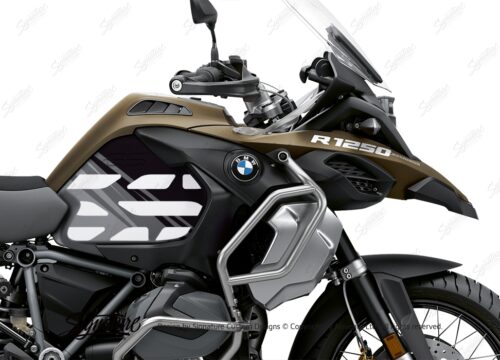 BSTI 3594 BMW R1250GS Adventure Style Ecxlusive Anniversary Limited Edition Tank Stickers Black Grey 02