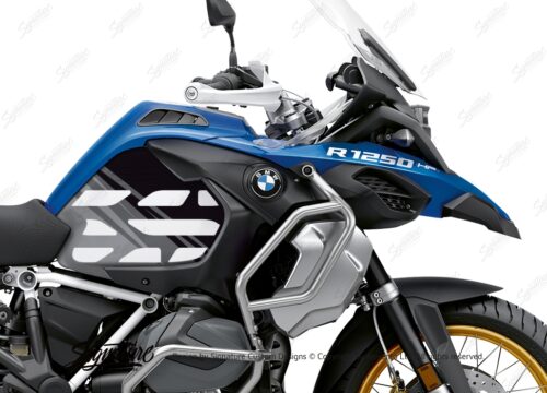 BSTI 3595 BMW R1250GS Adventure Style HP Anniversary Limited Edition Tank Stickers Black Grey 02