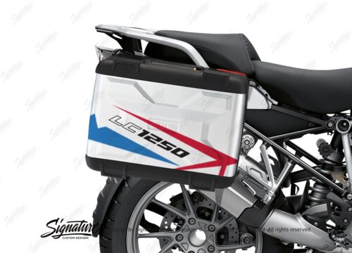 BSTI 3615 BMW R1250GS Vario Pannier Spike Red Blue Stickers Kit 02