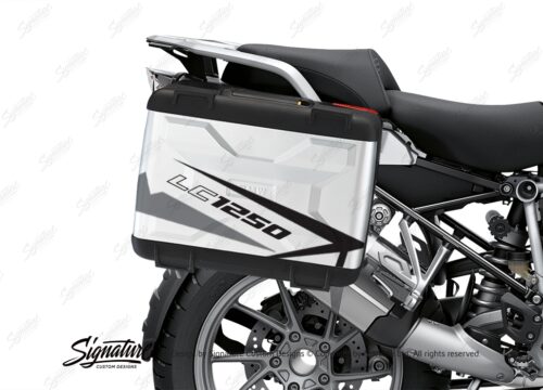 BSTI 3616 BMW R1250GS Vario Pannier Spike Grey Black Stickers Kit 02