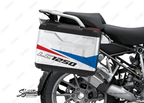 BSTI 3620 BMW R1250GS Vario Pannier Stingray Red Blue Stickers Kit 02