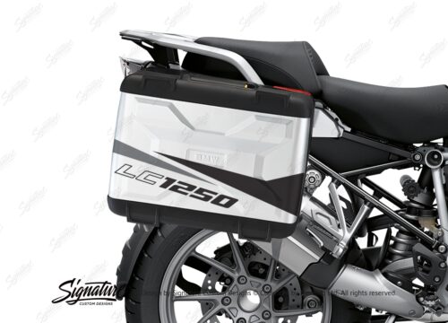 BSTI 3621 BMW R1250GS Vario Pannier Stingray Grey Black Stickers Kit 02