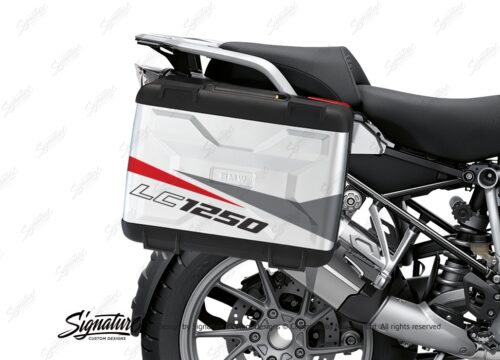 BSTI 3622 BMW R1250GS Vario Pannier Stingray Red Grey Stickers Kit 02