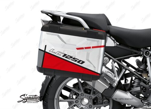 BSTI 3623 BMW R1250GS Vario Pannier Vector Red Stickers Kit 02