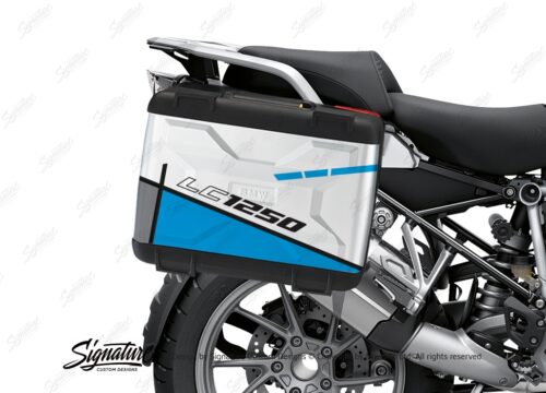 BSTI 3624 BMW R1250GS Vario Pannier Vector Light Blue Stickers Kit 02