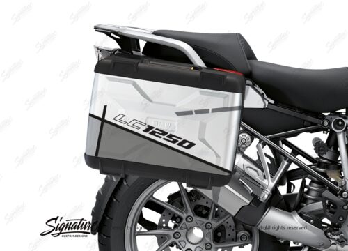 BSTI 3626 BMW R1250GS Vario Pannier Vector Grey Stickers Kit 02