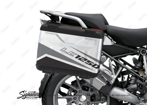 BSTI 3630 BMW R1250GS Vario Pannier Vivo Black Grey Stickers Kit 02