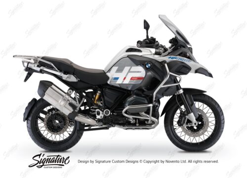 BKIT 3664 BMW R1200GS LC Adventure Alpine White HP Edition Side Tank Fender stickers 01