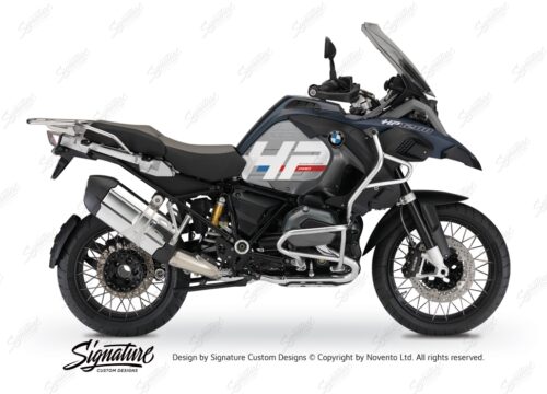 BKIT 3676 BMW R1200GS LC Adventure Ocean Blue HP Edition Side Tank Fender Stickers 01