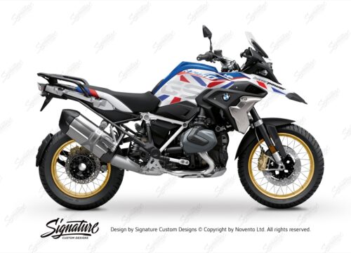 BKIT 3750 BMW R1250GS Style HP Dazzle Red Blue Stickers Kit 01