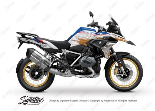 BKIT 3754 BMW R1250GS Style HP Splash Yellow Stickers Kit 01