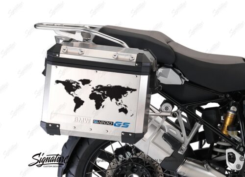 BSTI 1008 BMW GS Alluminium Panniers The World R1200GS Stickers Cobalt Blue 02