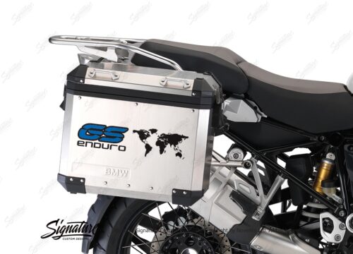 BSTI 1015 BMW GS Alluminium Panniers The World GS Enduro Stickers Cobalt Blue 02