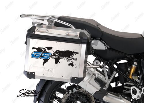 BSTI 3778 BMW GS Alluminium Panniers The World GS Adventure Stickers Cobalt Blue 02