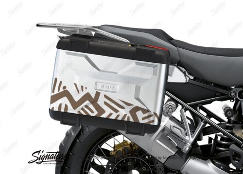 BKIT 3821 BMW Vario Panniers Massai Brown Metallic Stickers Kit 02