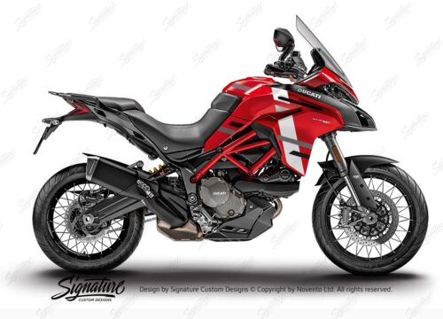 DKIT 3828 Ducati Multistrada 950S Red Wind Series Grey Variations Stickers Kit 01