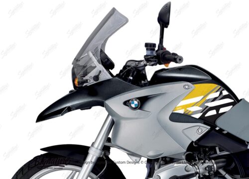 BKIT 3906 BMW R1200GS 2004 2007 Night Black Style Anniversary LE Yellow 02