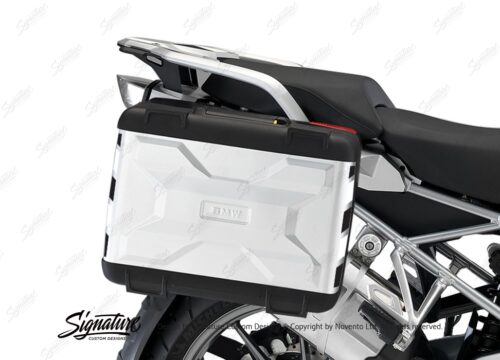 BSTI 3875 BMW Vario Side Panniers Black White Reflective Stripes