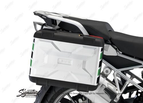 BSTI 3876 BMW Vario Side Panniers Black Green Reflective Stripes 02