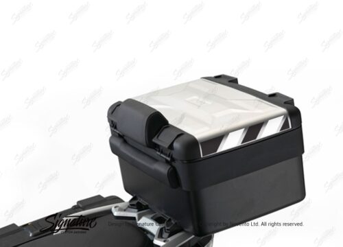 BSTI 3882 BMW Vario Top Box Black White Reflective Stripes