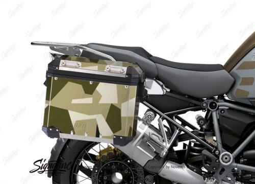 BSTI 3933 BMW R1250GS Adventure Pannier M90 Camo Military Full Wrap Stickers Kit 02