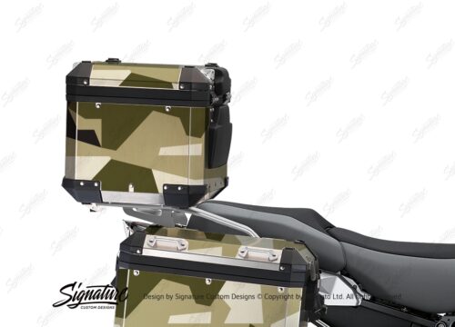 BSTI 3933 BMW R1250GS Adventure Top Box M90 Camo Military Full Wrap Stickers Kit 01