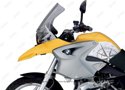 BSTI 3975 BMW R1200GS 2004 2007 Dessert Yellow Compass Series Stickers 02