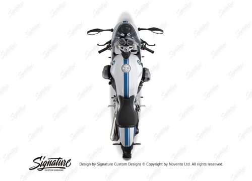 BKIT 4027 BMW R nineT Racer Full Double Stripes Stickers Cobalt Blue