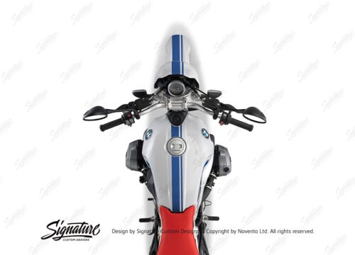 BKIT 4033 BMW R nineT Urban GS Full Double Stripes Stickers Cobalt Blue 1