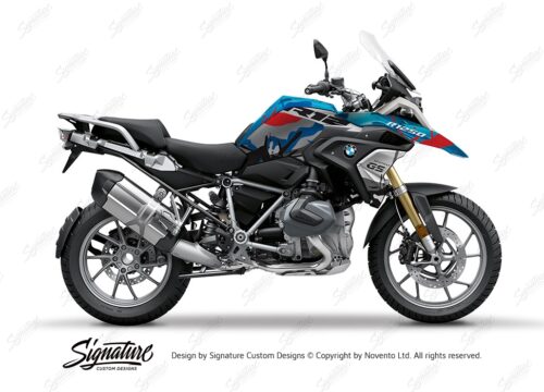 BKIT 4050 BMW R1250GS Cosmic Blue Safari Red Blue Stickers 1