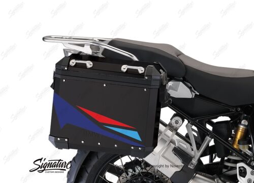 BSTI 4057 BMW Aluminum Panniers Black Alive Series Blue Red light Blue 02