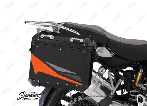 BSTI 4058 BMW Aluminum Panniers Black Alive Series Orange Grey Silver 02