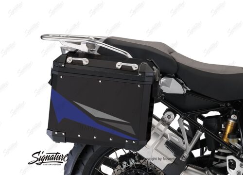 BSTI 4061 BMW Aluminum Panniers Black Alive Series Blue Grey Silver 02