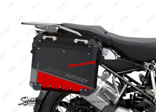 BSTI 4093 BMW Aluminum Panniers Vector Red Grey Silver 02