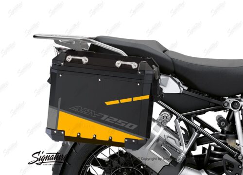 BSTI 4095 BMW Aluminum Panniers Vector Yellow Grey Silver 02